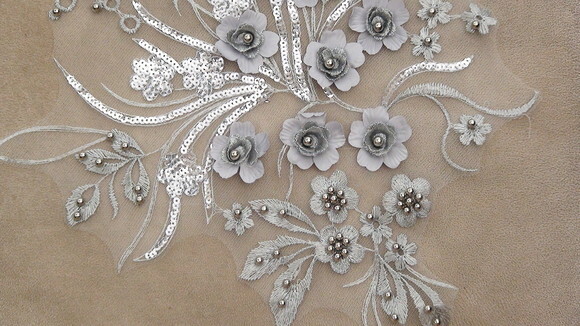 Aplique de Flores em 3d - 01 Unidade