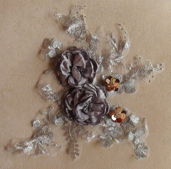 Aplique de Flores em 3d - 01 Unidade