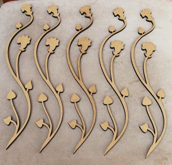 Apliques em mdf - 5 un