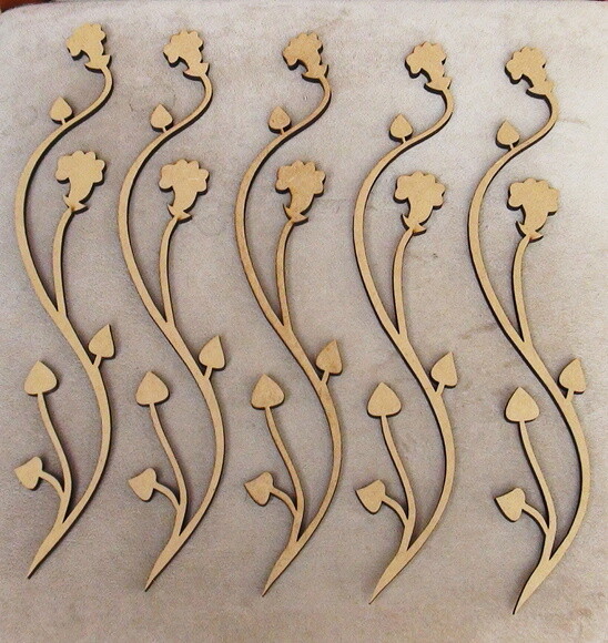 Apliques em mdf - 5 un