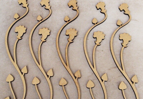 Apliques em mdf - 5 un