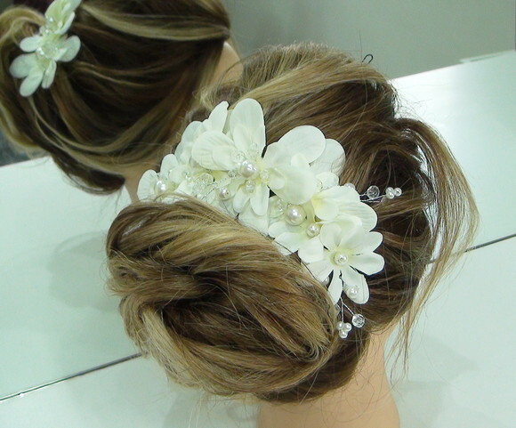 Arranjo para Cabelo de Noivas