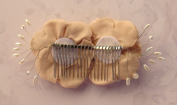 Arranjo para Cabelo de Noivas - 1 Unidade - Champagnhe