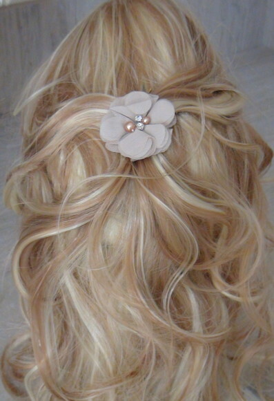 Arranjo para Cabelo de Noivas - 1 Unidade - Marron Claro