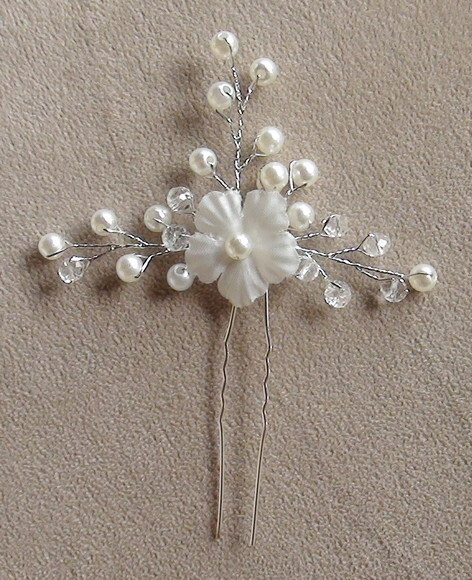 Arranjo para Cabelo de Noivas - 1 Unidade - Off White