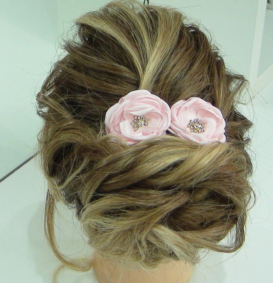 Arranjo para Cabelo de Noivas - 1 Unidade - Rosa