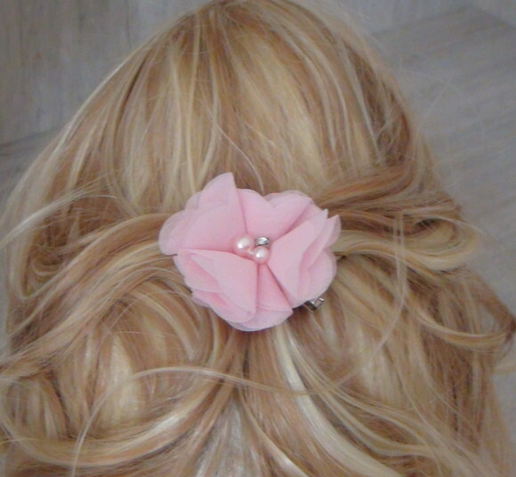 Arranjo para Cabelo de Noivas - 1 Unidade - Rosa