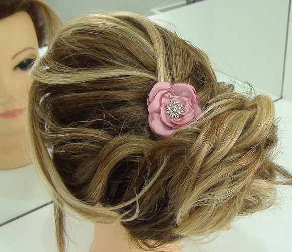 Arranjo para Cabelo de Noivas - 1 Unidade - Rosa Antigo