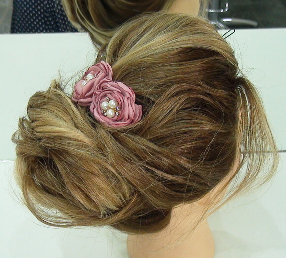 Arranjo para Cabelo de Noivas - 1 Unidade - Rosa Antigo