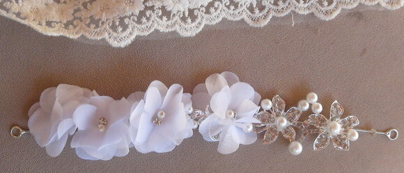 Arranjo para Cabelo de Noivas - 1 Unidade - Tiara