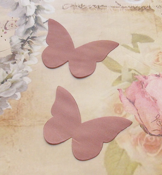 Borboletas em Cetim -100 un - Rose Queimado - 6,0 x 4,5 cm