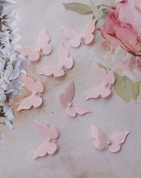 Borboletas em Cetim e Organza Cristal - 20un