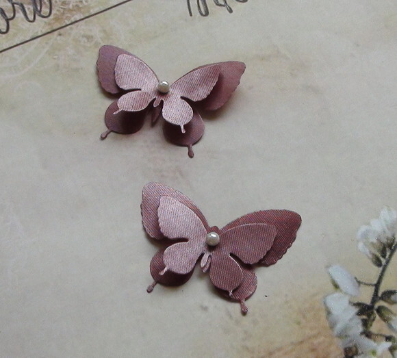 Borboletas em Dupla Camada - 15un - 4,5 x 3,5 cm