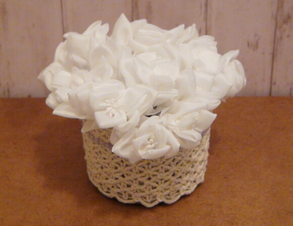 Buque em Cetim - Pacote com 18 Flores