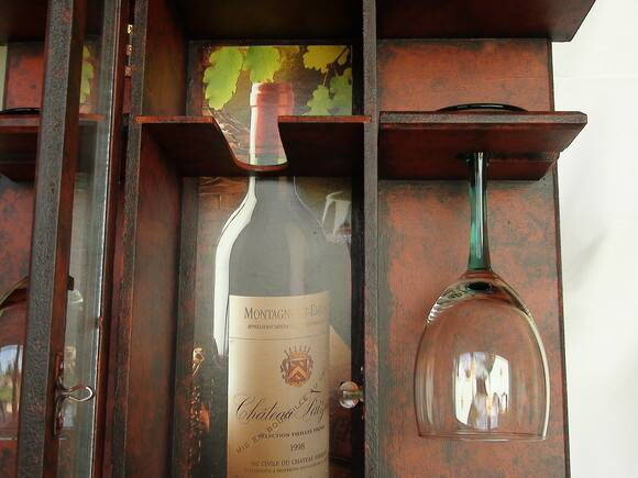 Caixa Porta Vinho - 2 Taças