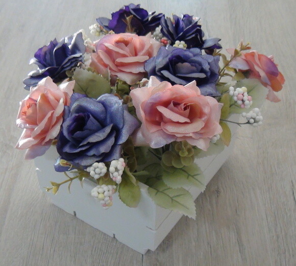 Caixote Médio com Flores