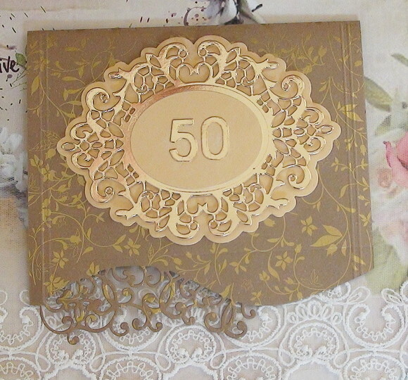Cartão Envelope - Bodas de Ouro - 01 un