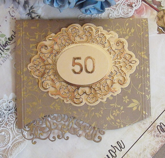 Cartão Envelope - Bodas de Ouro - 01 un