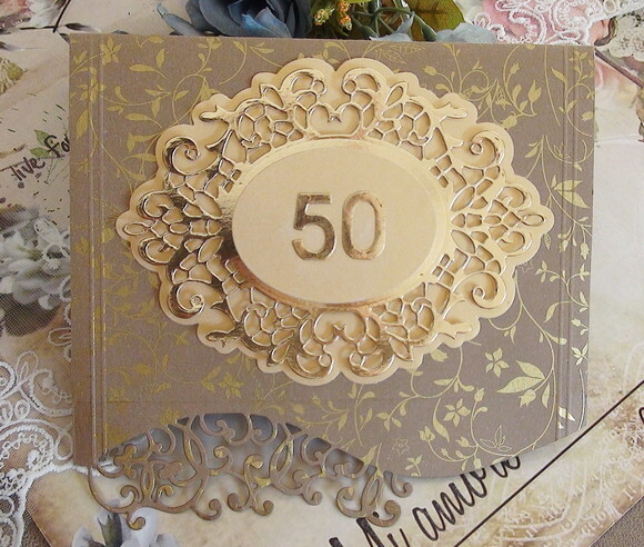 Cartão Envelope - Bodas de Ouro - 01 un