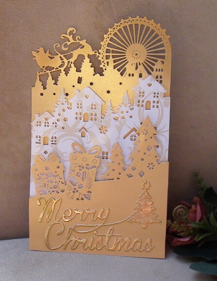 Cartão Renascença Natal - 3d.