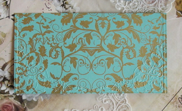 Envelope Casamento Alto Relevo Metalizado - 180g