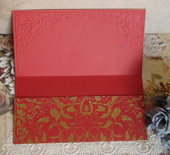 Envelope Casamento Alto Relevo Metalizado - 180g