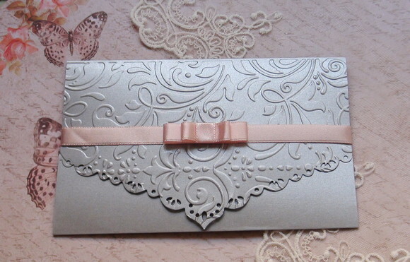 Envelope para Convite de Casamento Metalizado - 180g