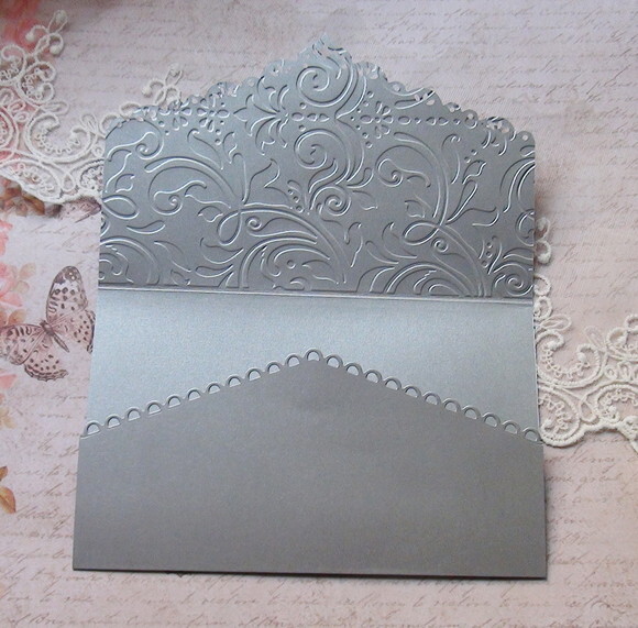 Envelope para Convite de Casamento Metalizado - 180g