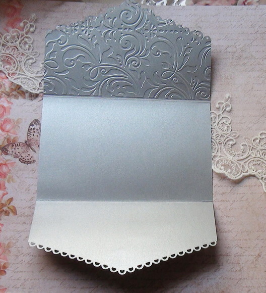 Envelope para Convite de Casamento Metalizado - 180g