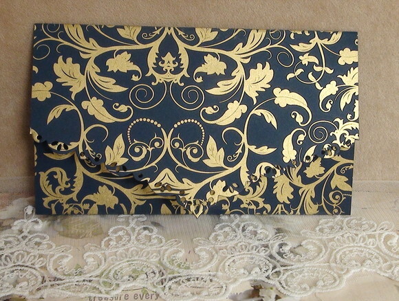 Envelope para Convite de Casamento Metalizado - 180g