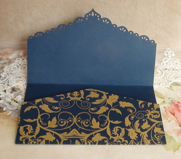 Envelope para Convite de Casamento Metalizado - 180g