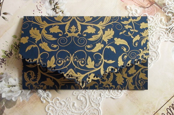 Envelope para Convite de Casamento Metalizado - 180g