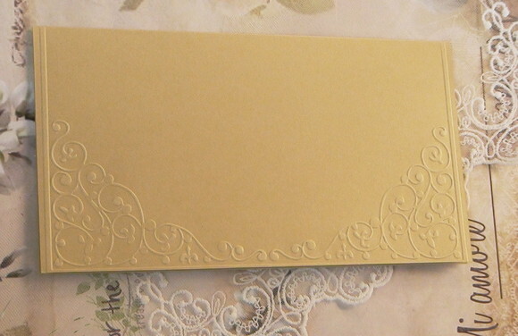 Envelope para Convite de Casamento Metalizado- 180g