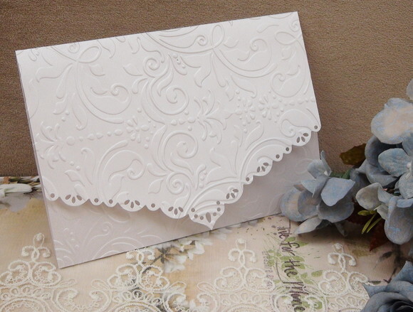 Envelope para Convite de Casamento Metalizado 180g