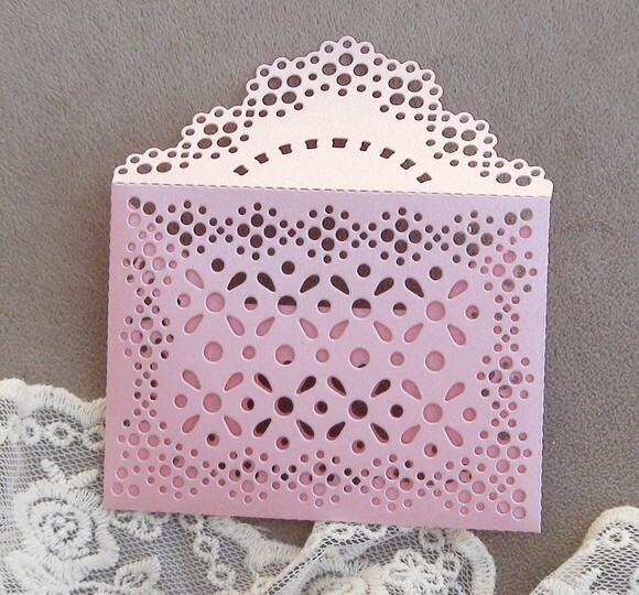 Envelope Rendado -03UN - Rosa.