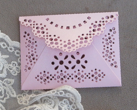 Envelope Rendado -03UN - Rosa.