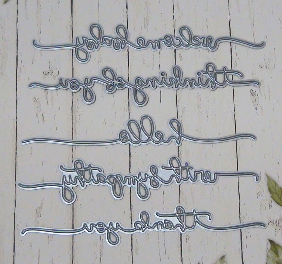 Faca de Corte e Emboss - Die Cut Letras