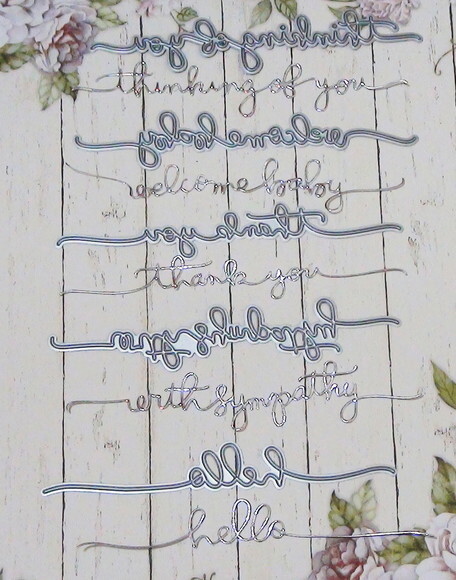 Faca de Corte e Emboss - Die Cut Letras