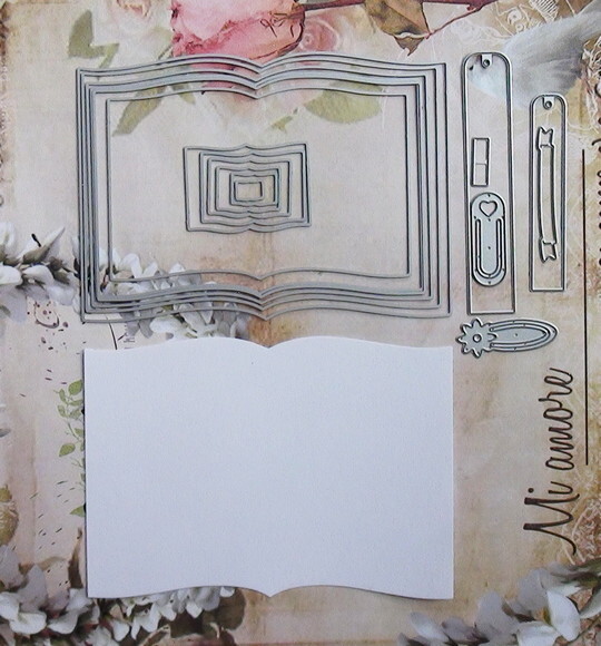 Faca de Corte para Scrapbooking - Bordas Livros