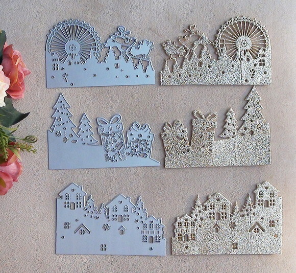 Faca de Corte para Scrapbooking - Cidade Natalina