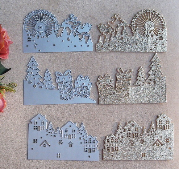 Faca de Corte para Scrapbooking - Cidade Natalina