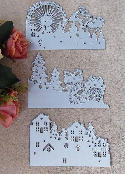 Faca de Corte para Scrapbooking - Cidade Natalina