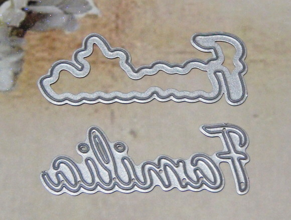 Faca de Corte para Scrapbooking - Letras - Família.