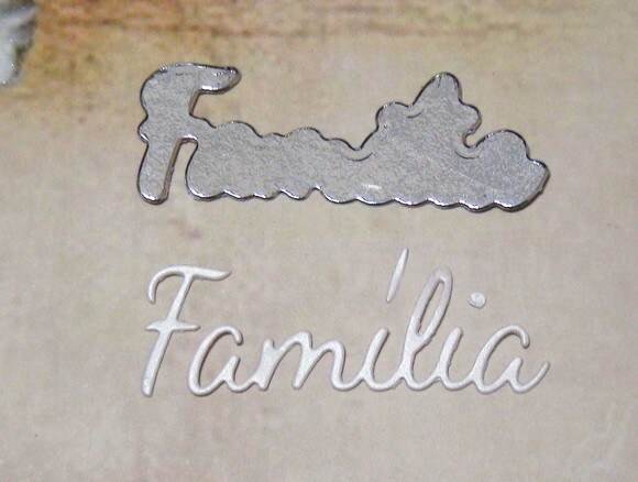 Faca de Corte para Scrapbooking - Letras - Família.