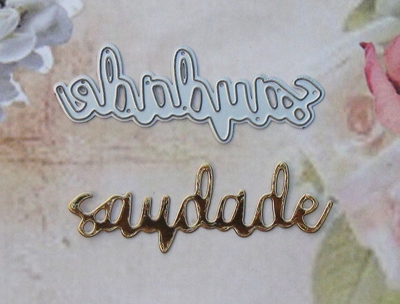 Faca de Corte para Scrapbooking - Letras - Saudade.