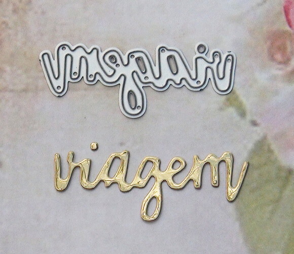 Faca de Corte para Scrapbooking - Letras - Viagem.