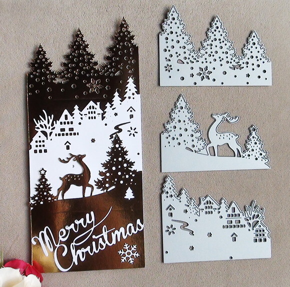 Faca de Corte para Scrapbooking - Natal 3d