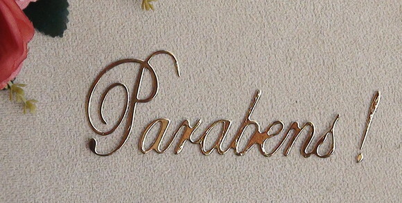 Faca de Corte para Scrapbooking - Parabéns - m