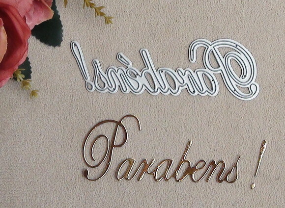 Faca de Corte para Scrapbooking - Parabéns - m