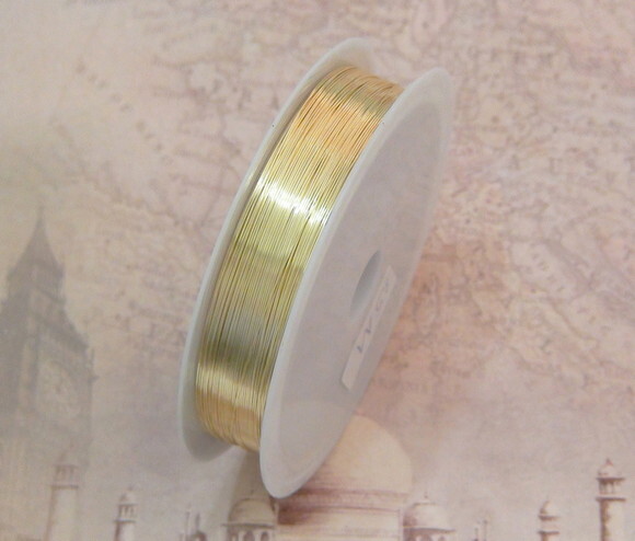 Fio Copper Wire 0.4 mm - Dourado